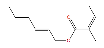 (E,E)-2,4-Hexadienyl (Z)-2-methyl-2-butenoate